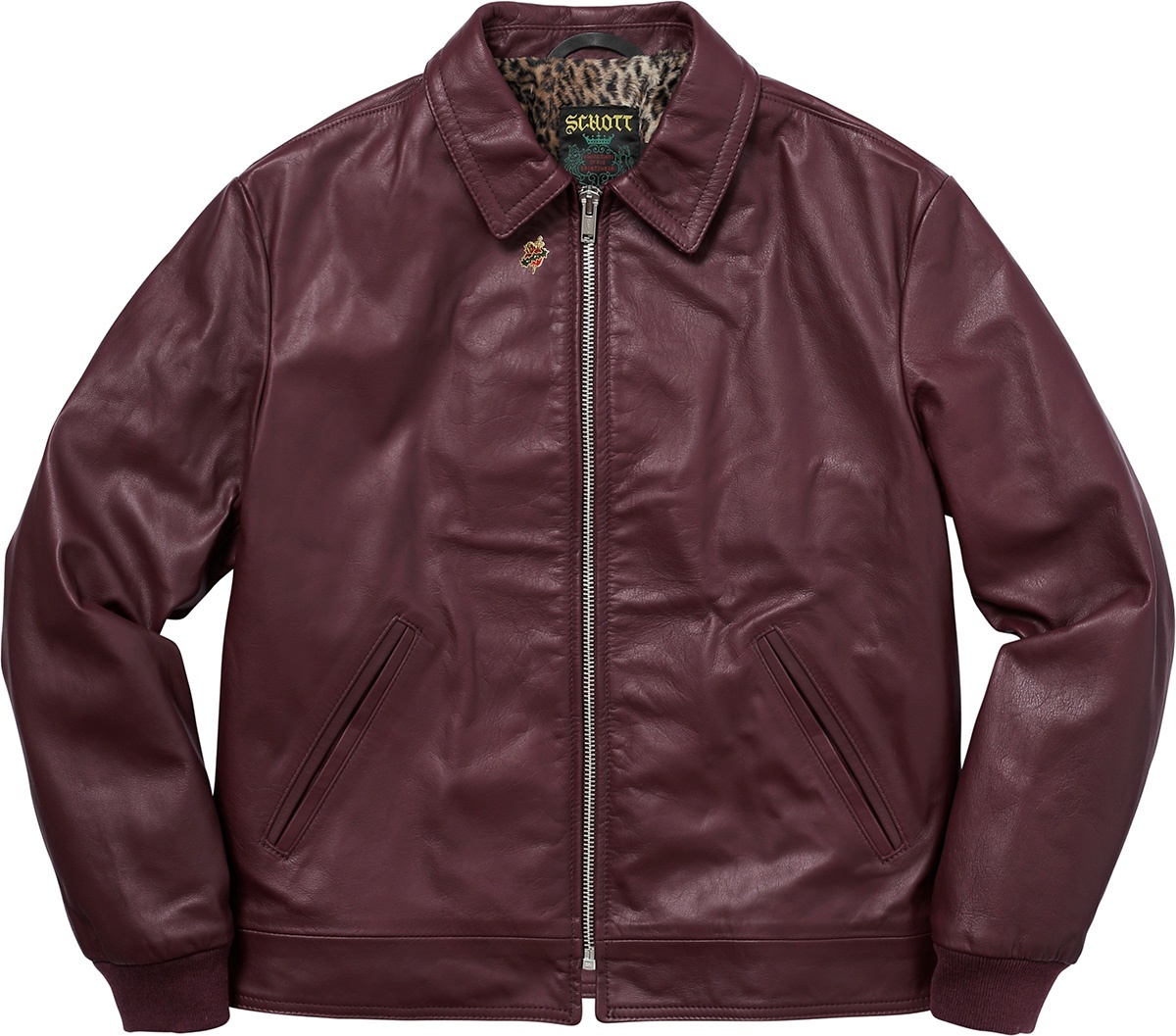 Supreme®/Schott® Leopard Lined Leather Work Jacket view 11